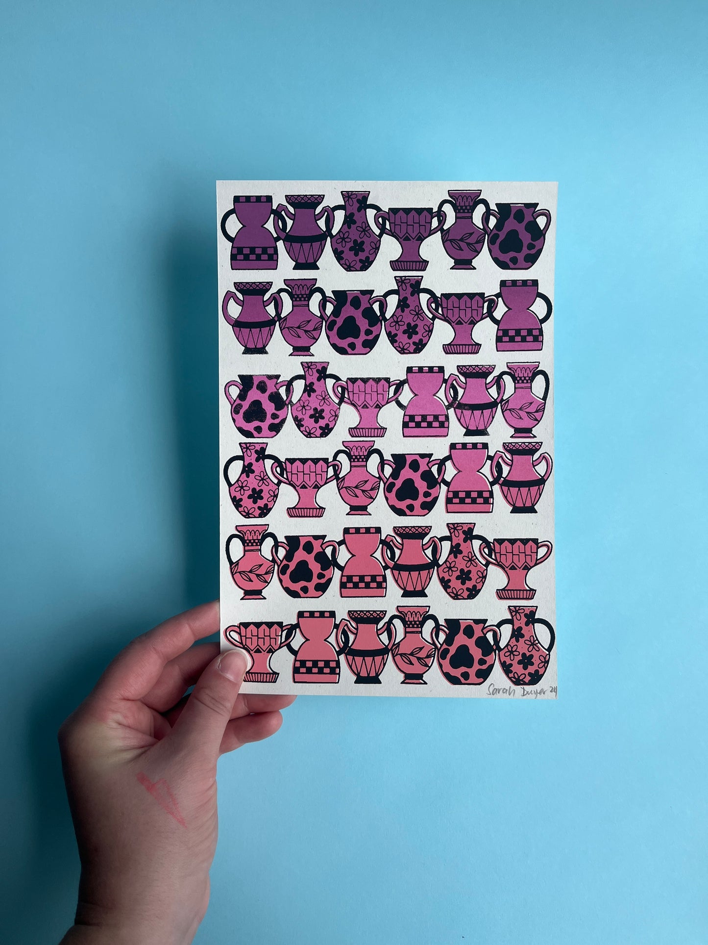 Pot Chain Print (Purple/Pink)