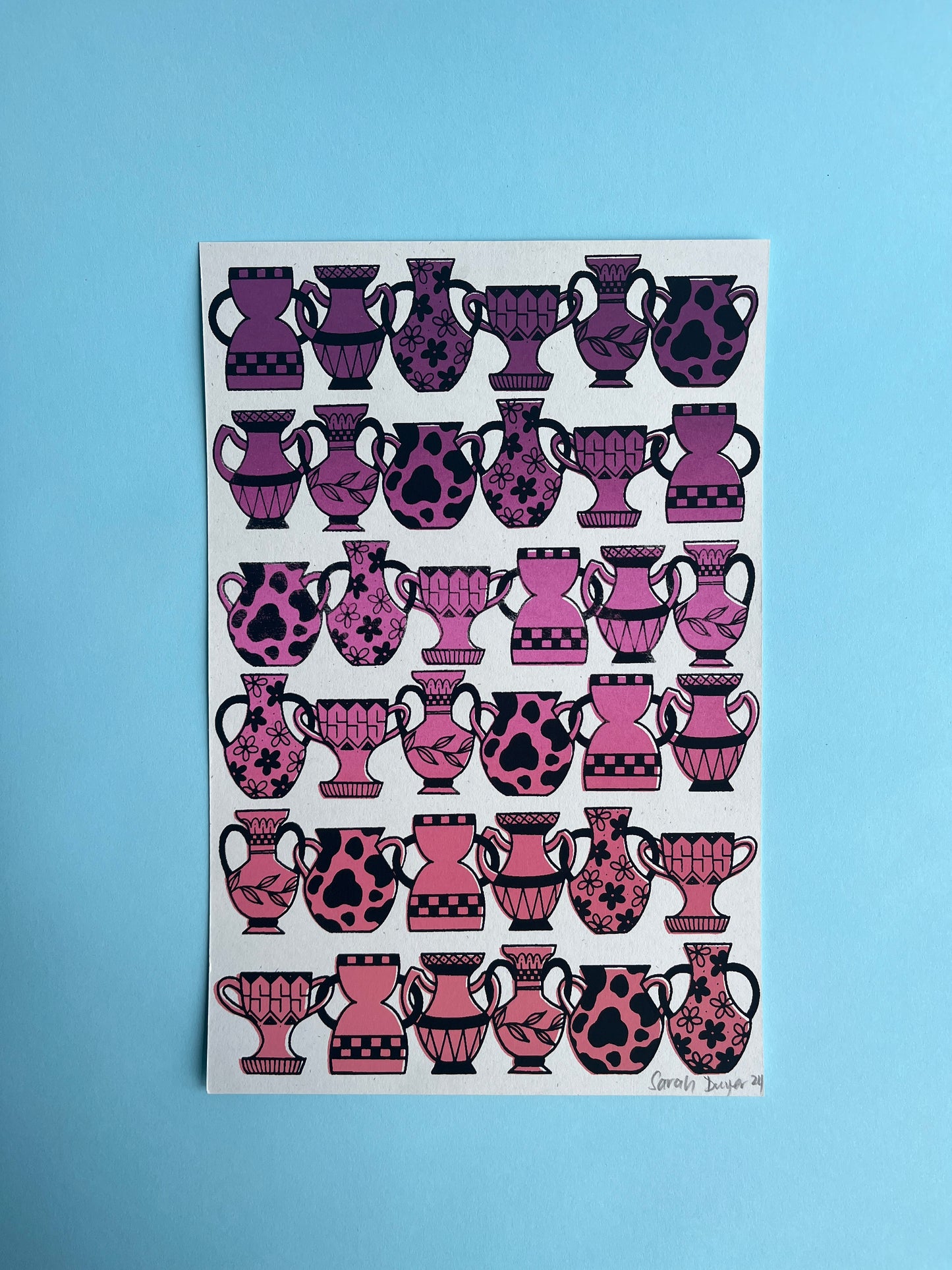 Pot Chain Print (Purple/Pink)