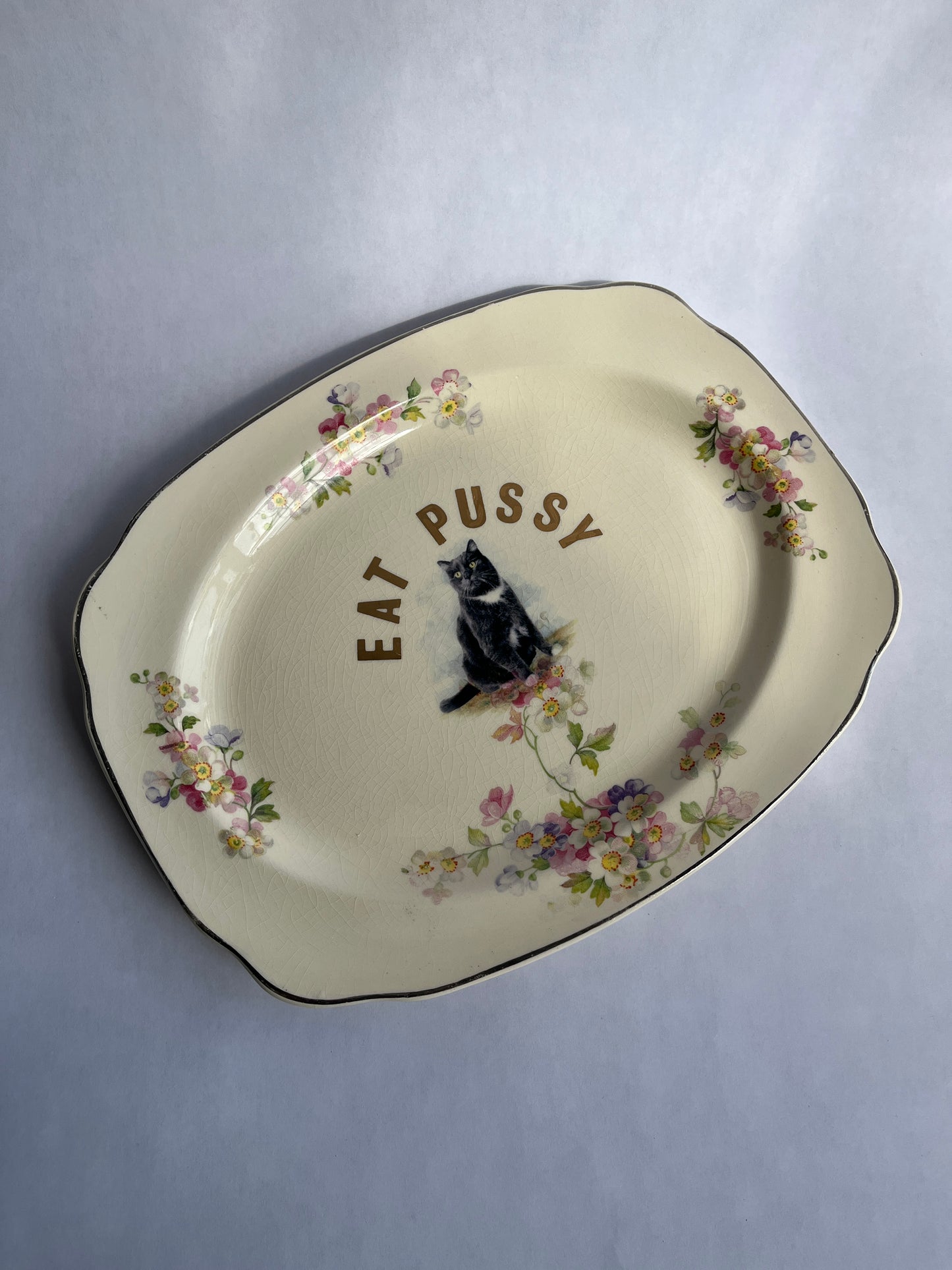 Thrifted Gold: Pussy Serving Tray