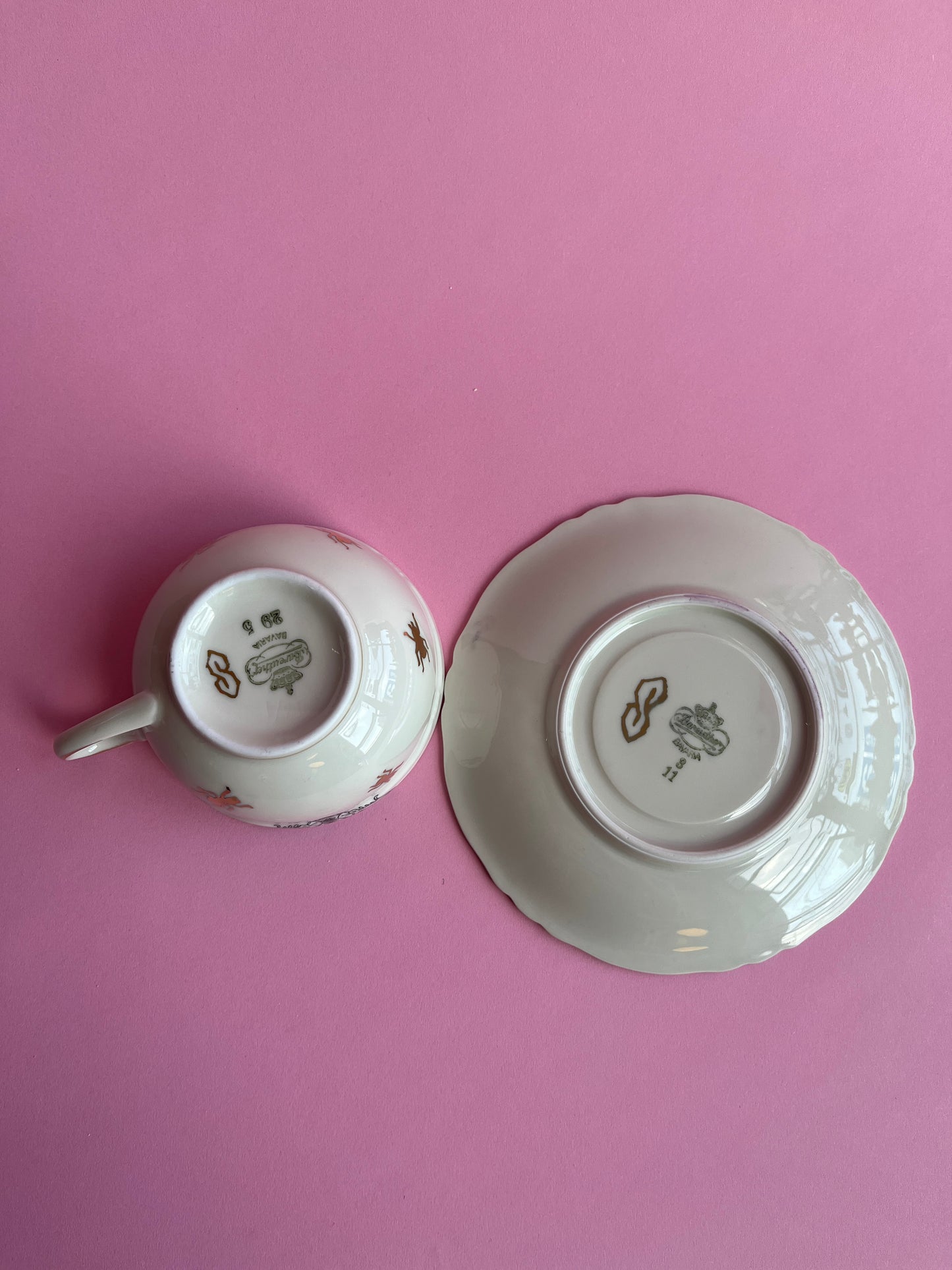Thrifted Gold: Golden Bugs Teacup And Saucer