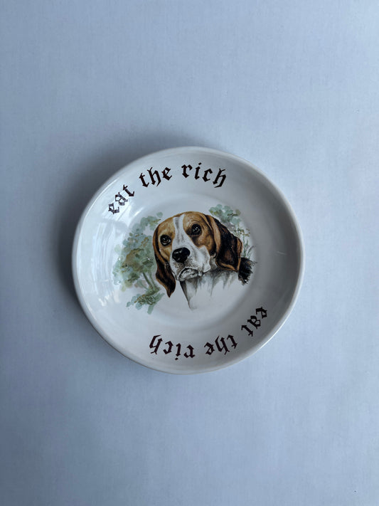 Crisis Dog Dish: Eat the Rich Beagle