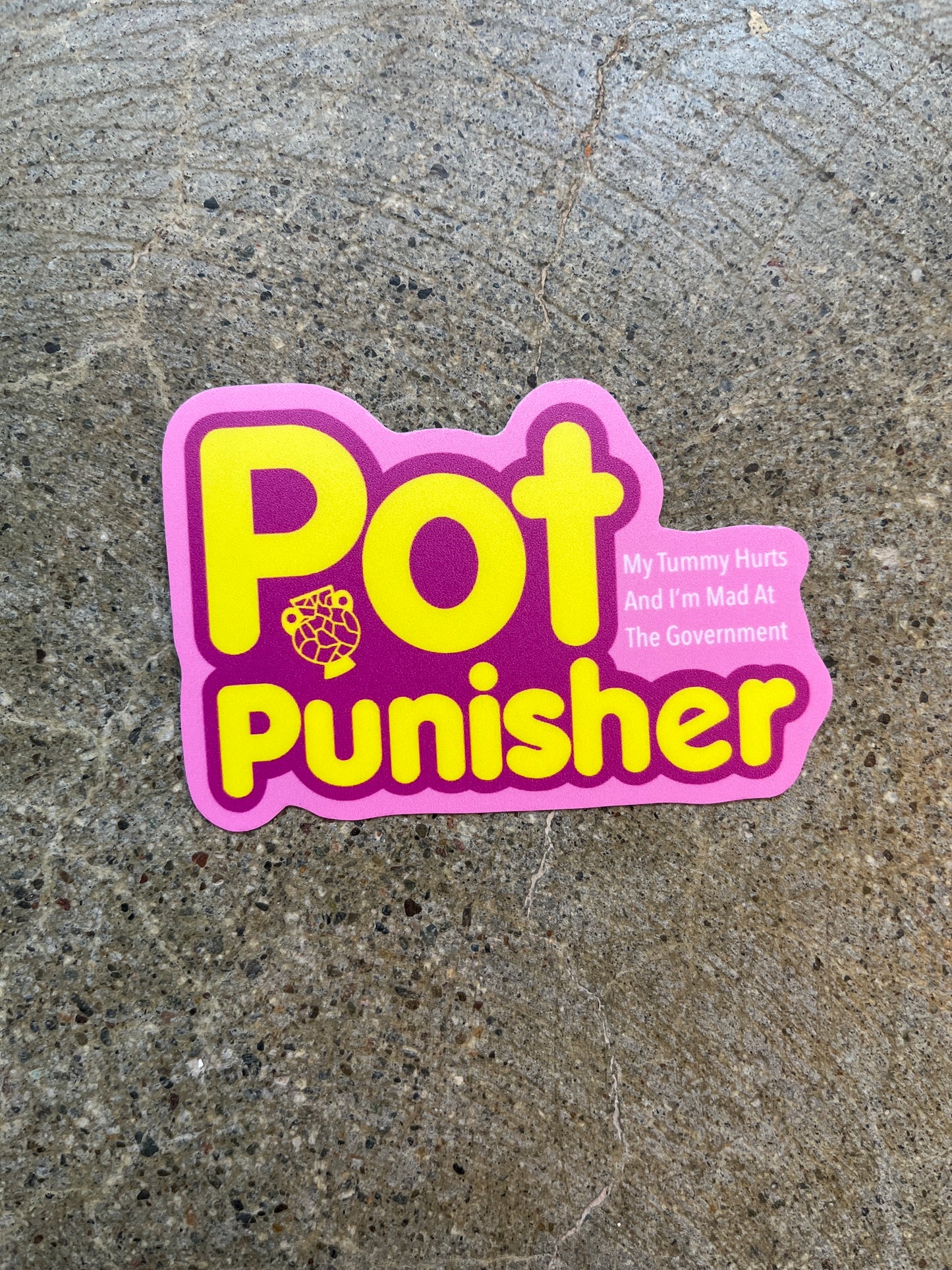 Pepto Pot Punisher Sticker