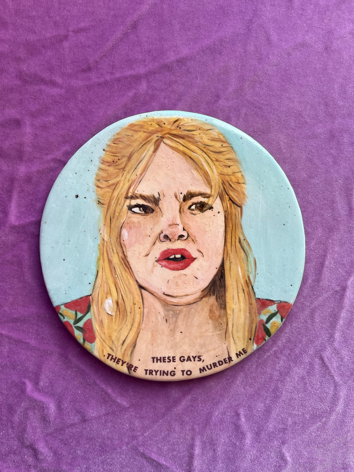 These Gays! Jennifer Coolidge ceramic portrait