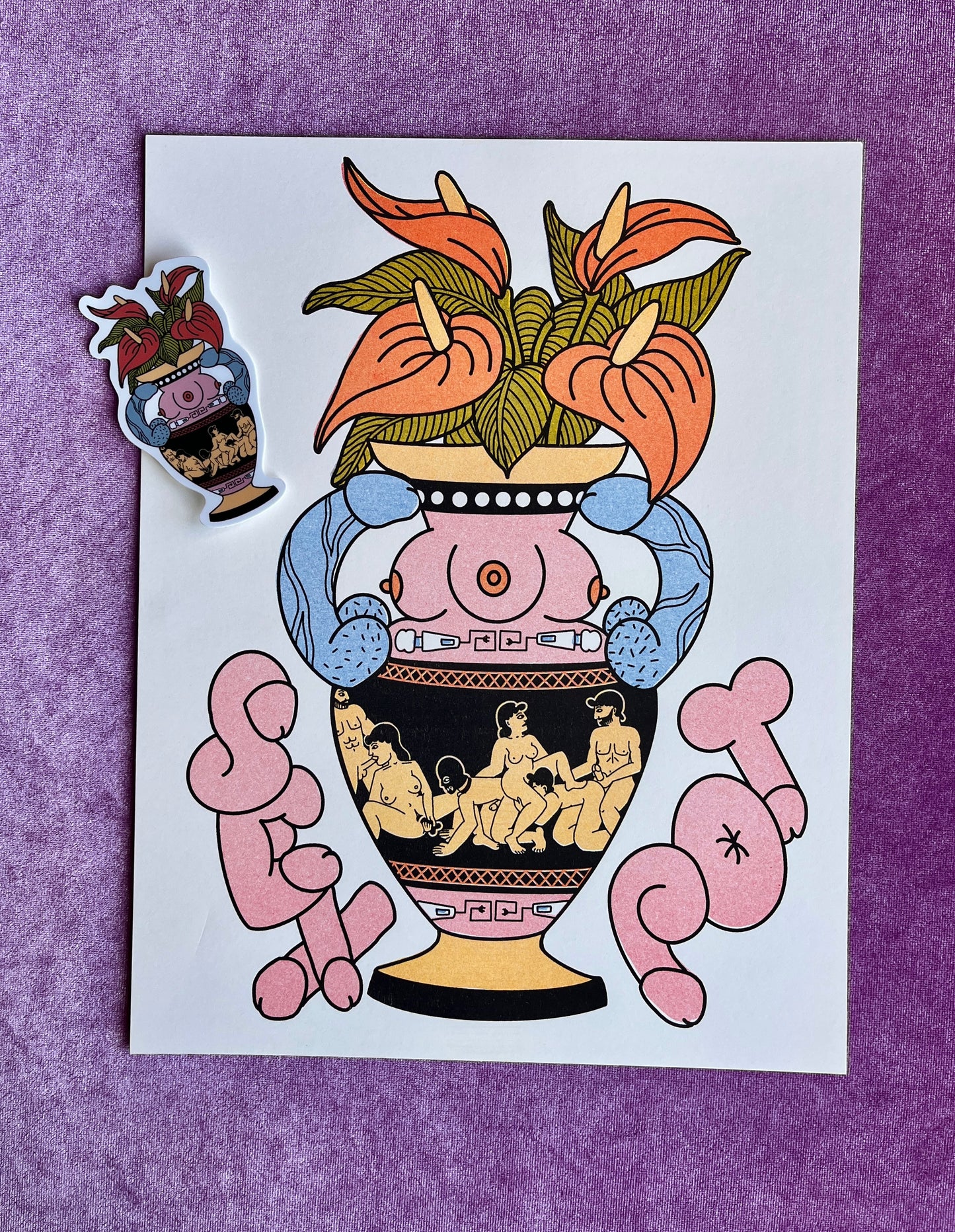 Sex Pot Centerfold Sticker