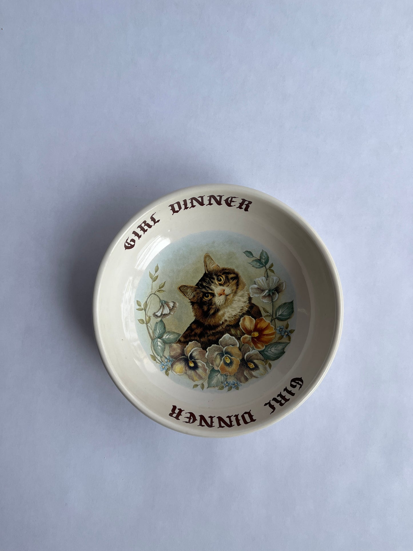 Girl Dinner Cat Dish