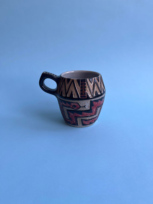 Geometric Snake Mug (Penland Pots 2025)