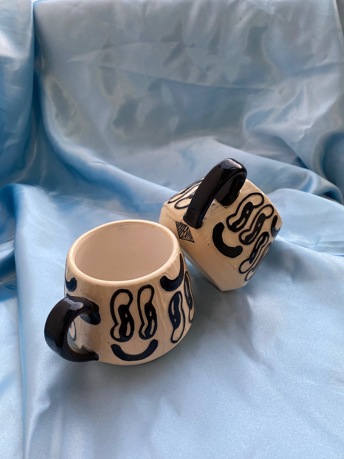 Mixed Emotion Carved Mug