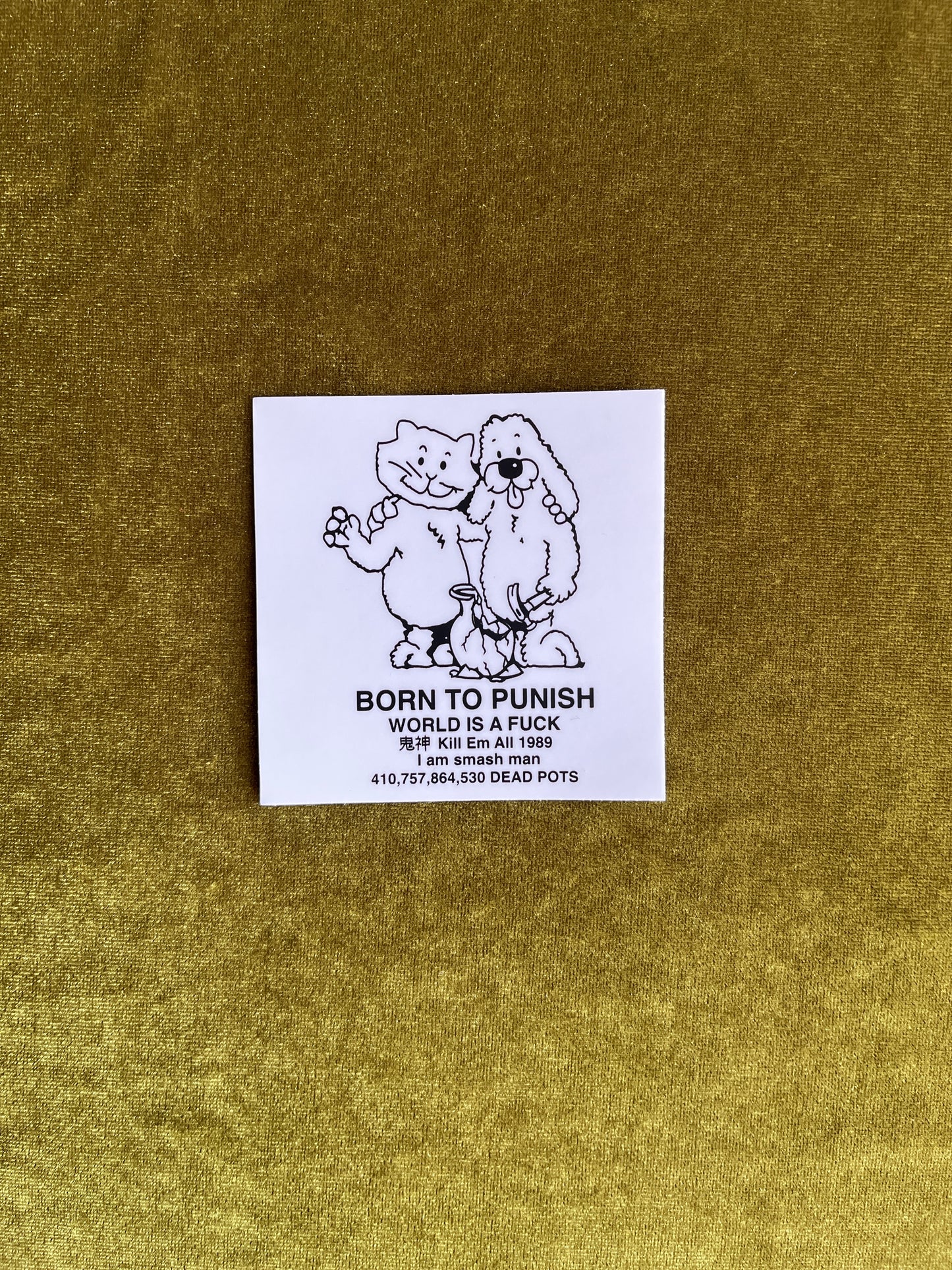 Born to Punish Sticker