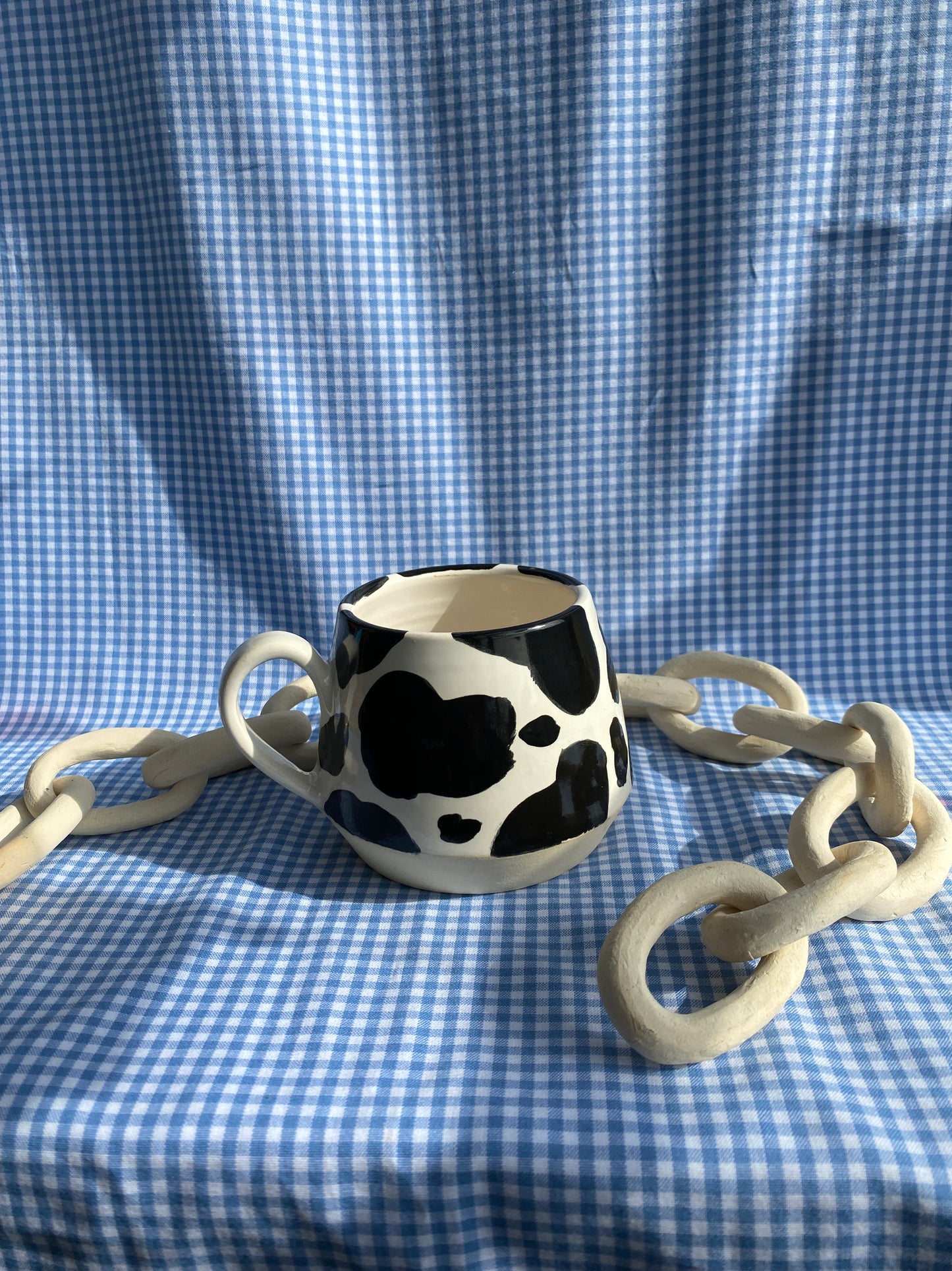 Black and White Cow Mug