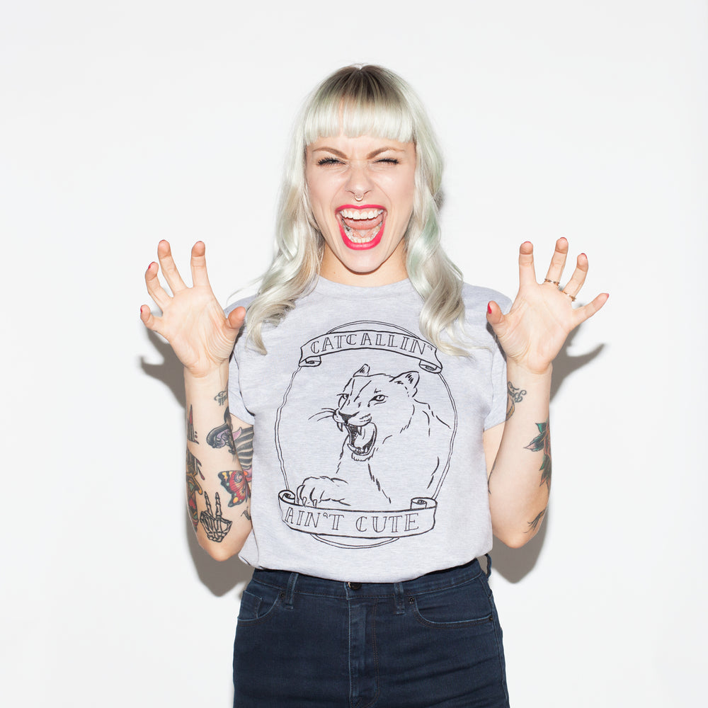 SALE:"Catcallin' Ain't Cute" Lion (GOING OUT OF PRINT)