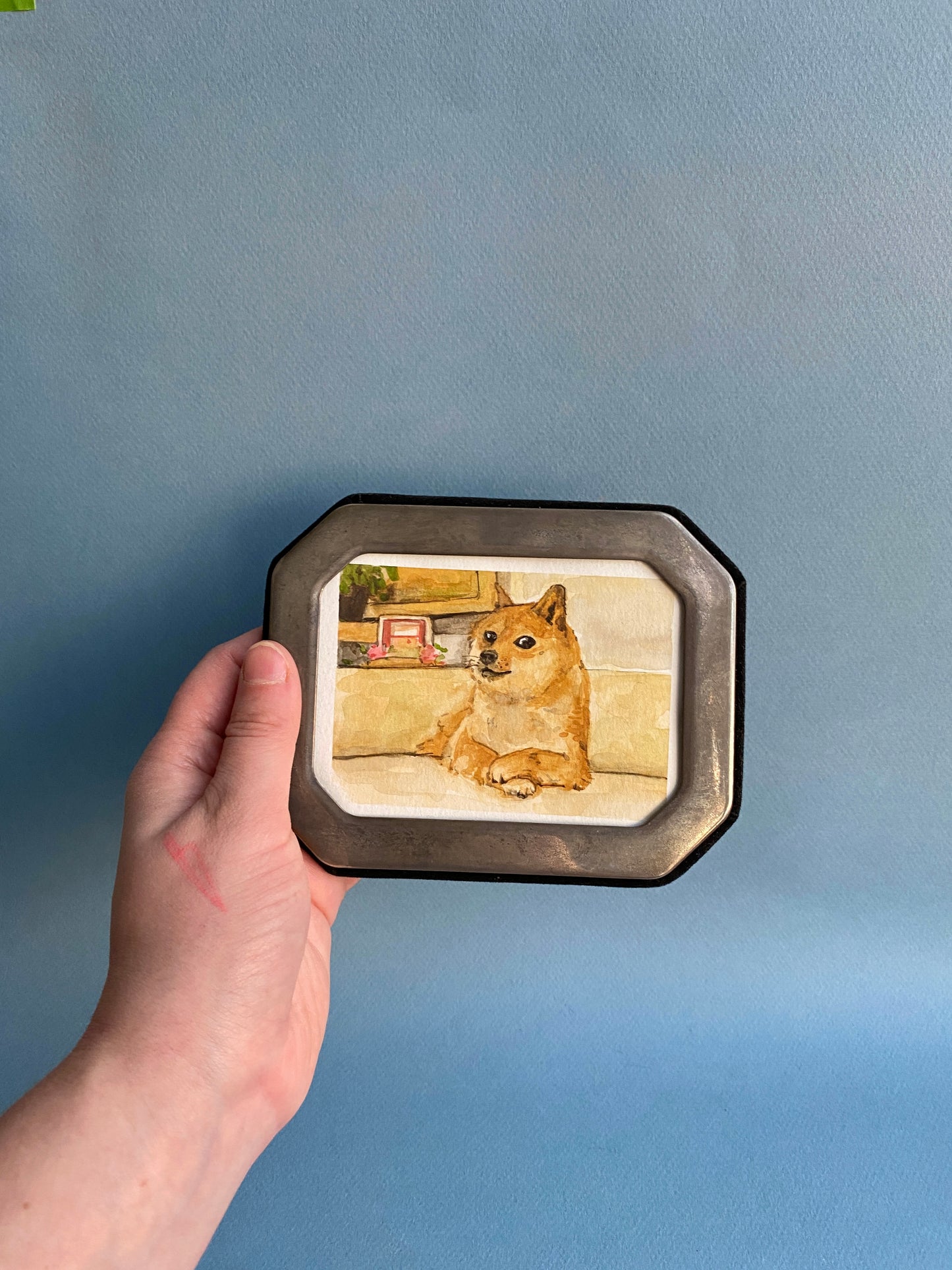IRL NFT: Doge original watercolor