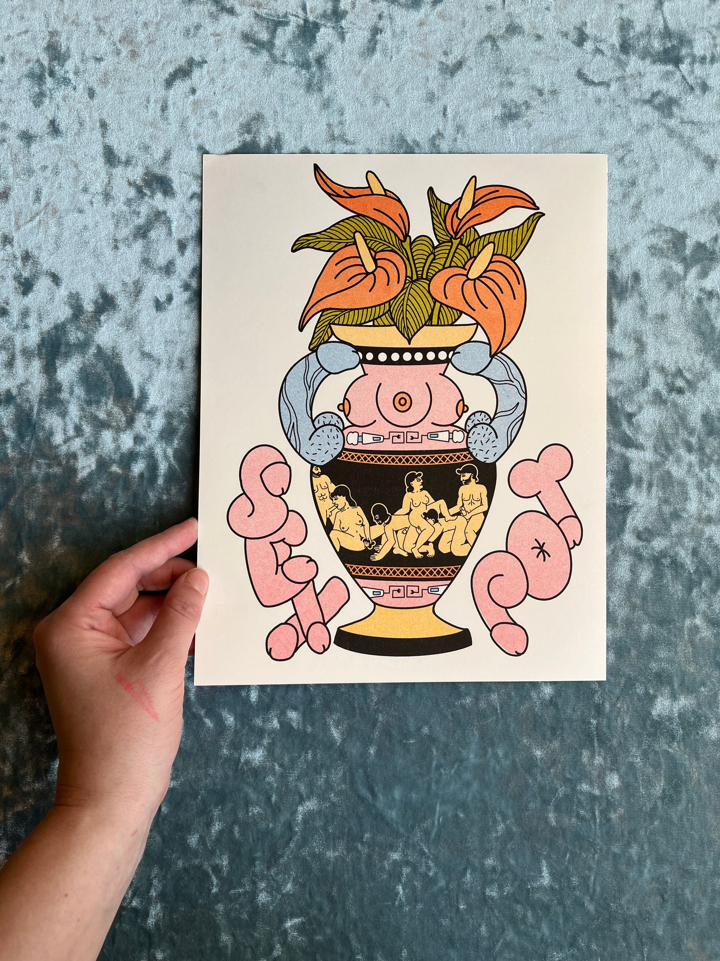 Sex Pot Centerfold Riso Print