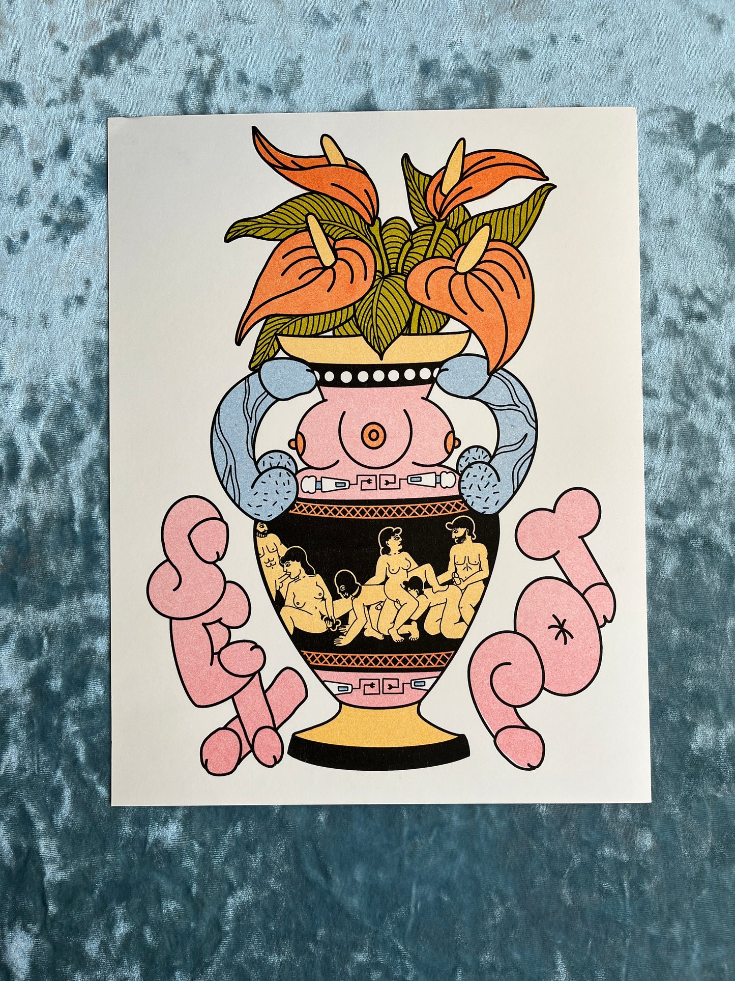 Sex Pot Centerfold Riso Print