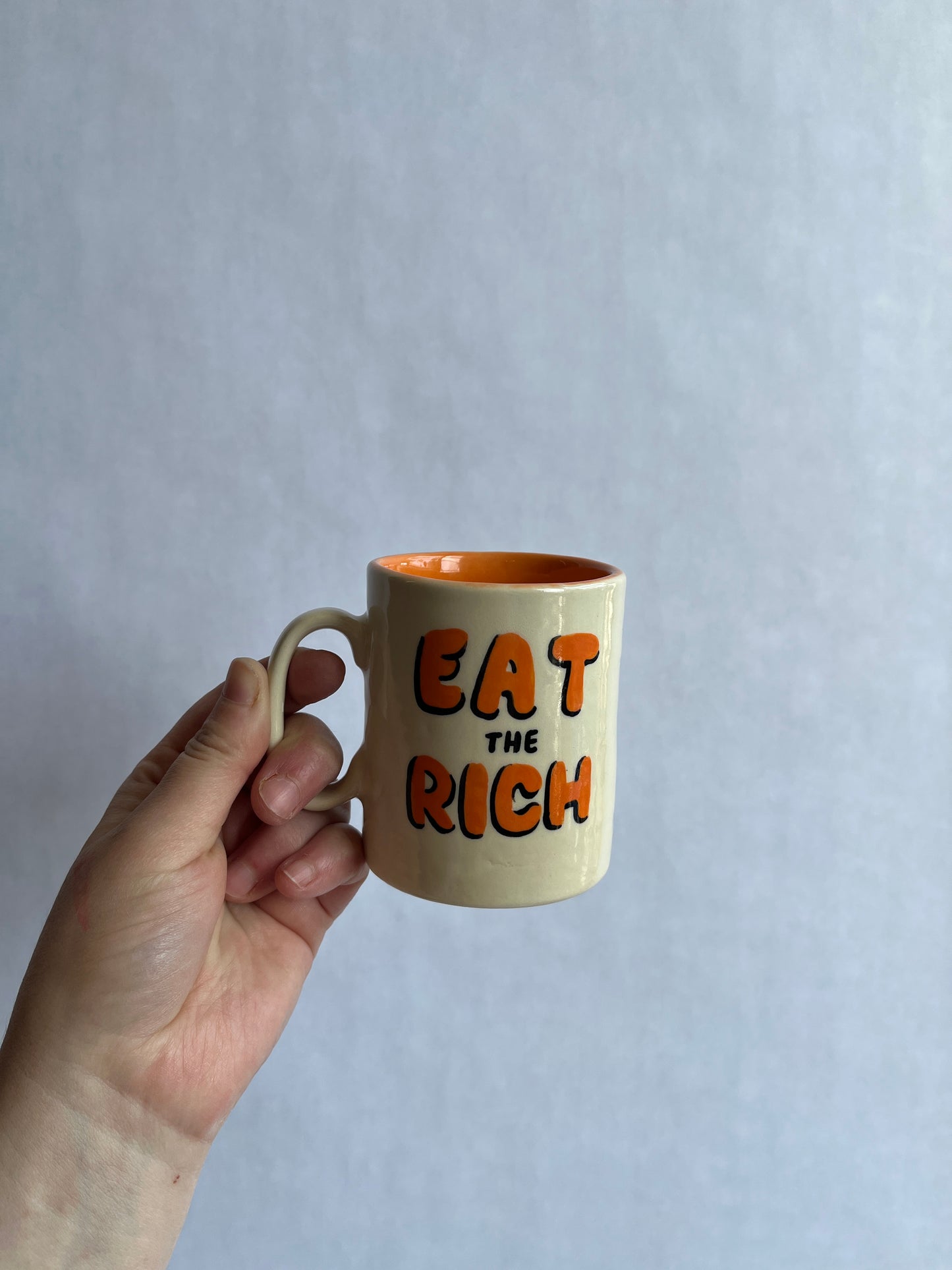 Bootleg Garf mug: Eat the Rich Molotov Cocktail (RTS)