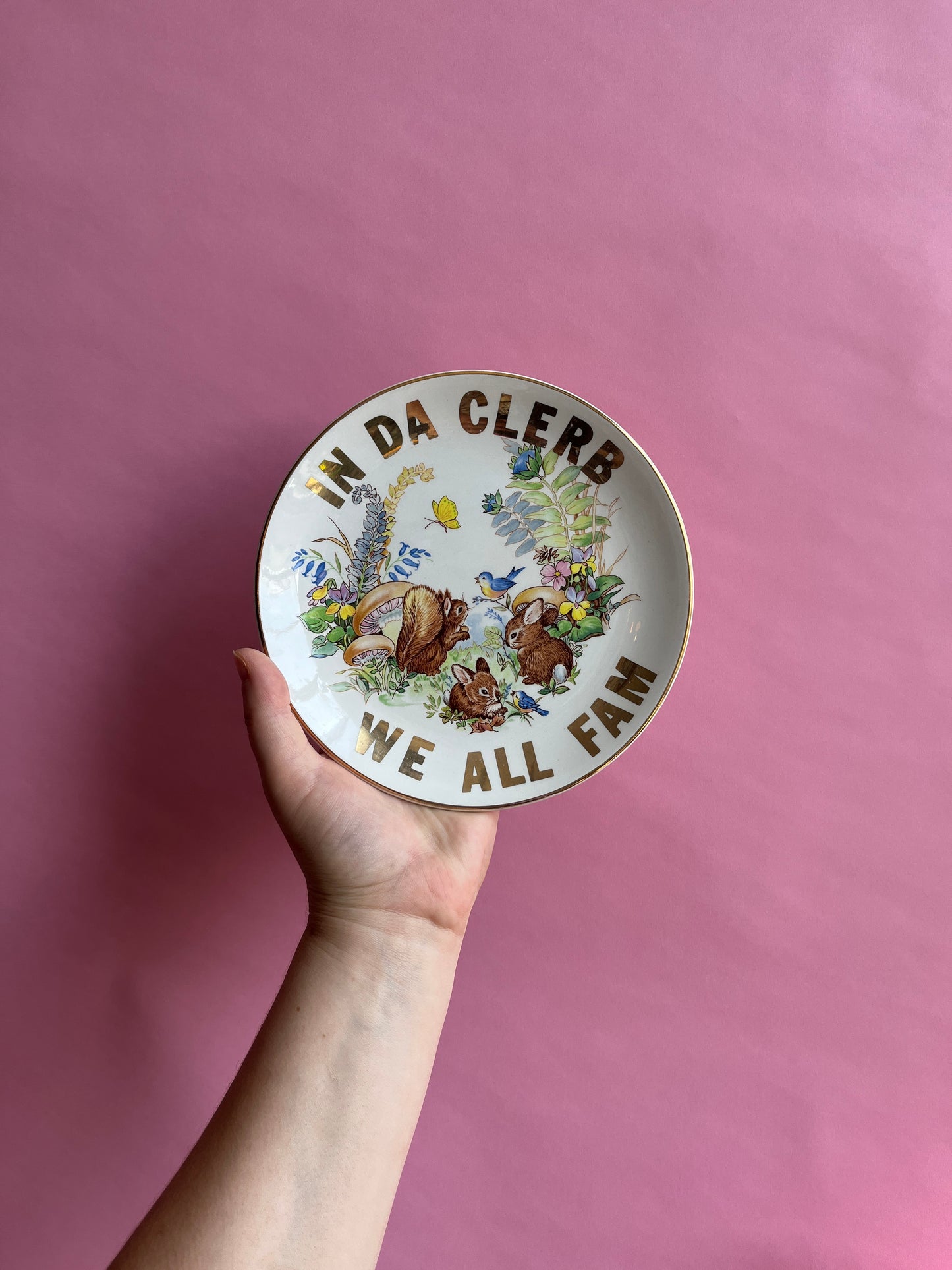 Thrifted Gold: "In Da Clerb We All Fam” Dish