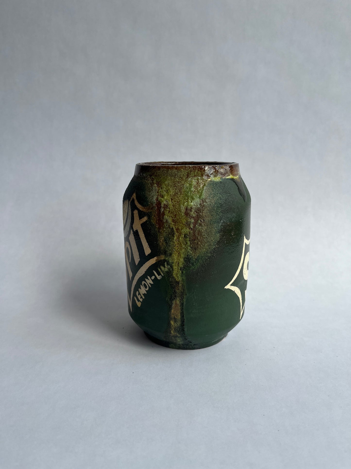 Soda Fired Soda Can: Spit Lemon Lime