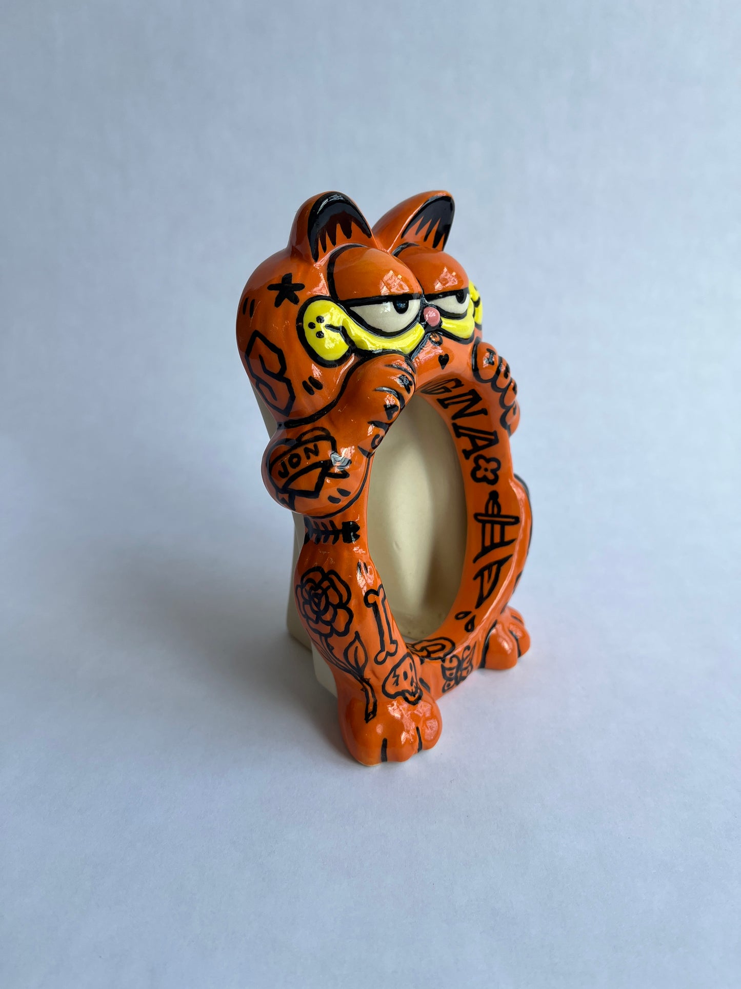 Tattooed Bootleg Garf Frame (Knuckle Tats) -RTS