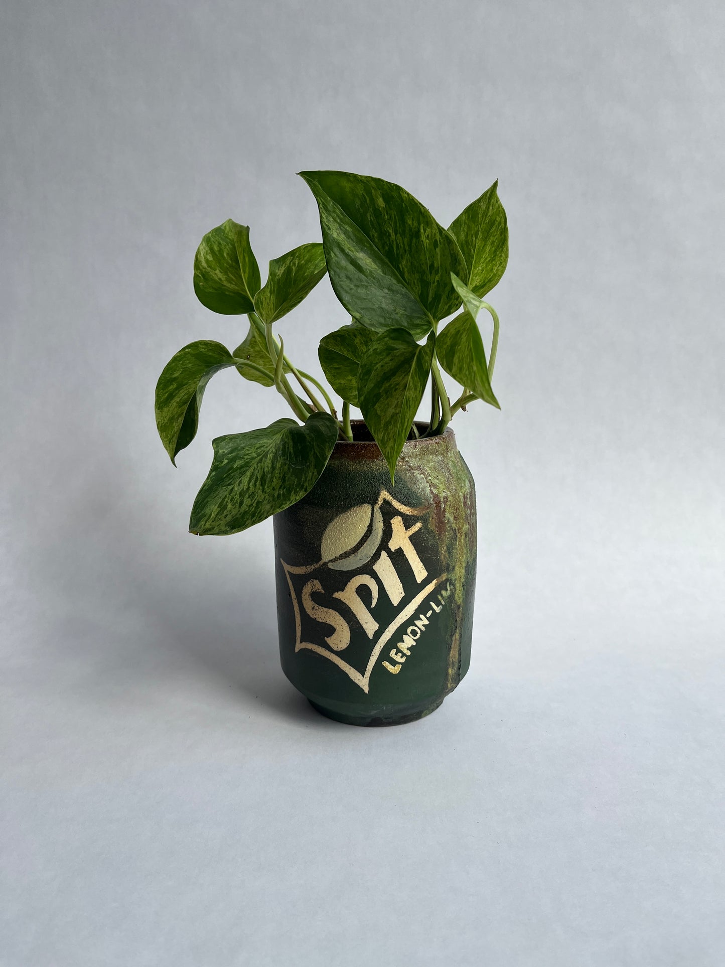 Soda Fired Soda Can: Spit Lemon Lime