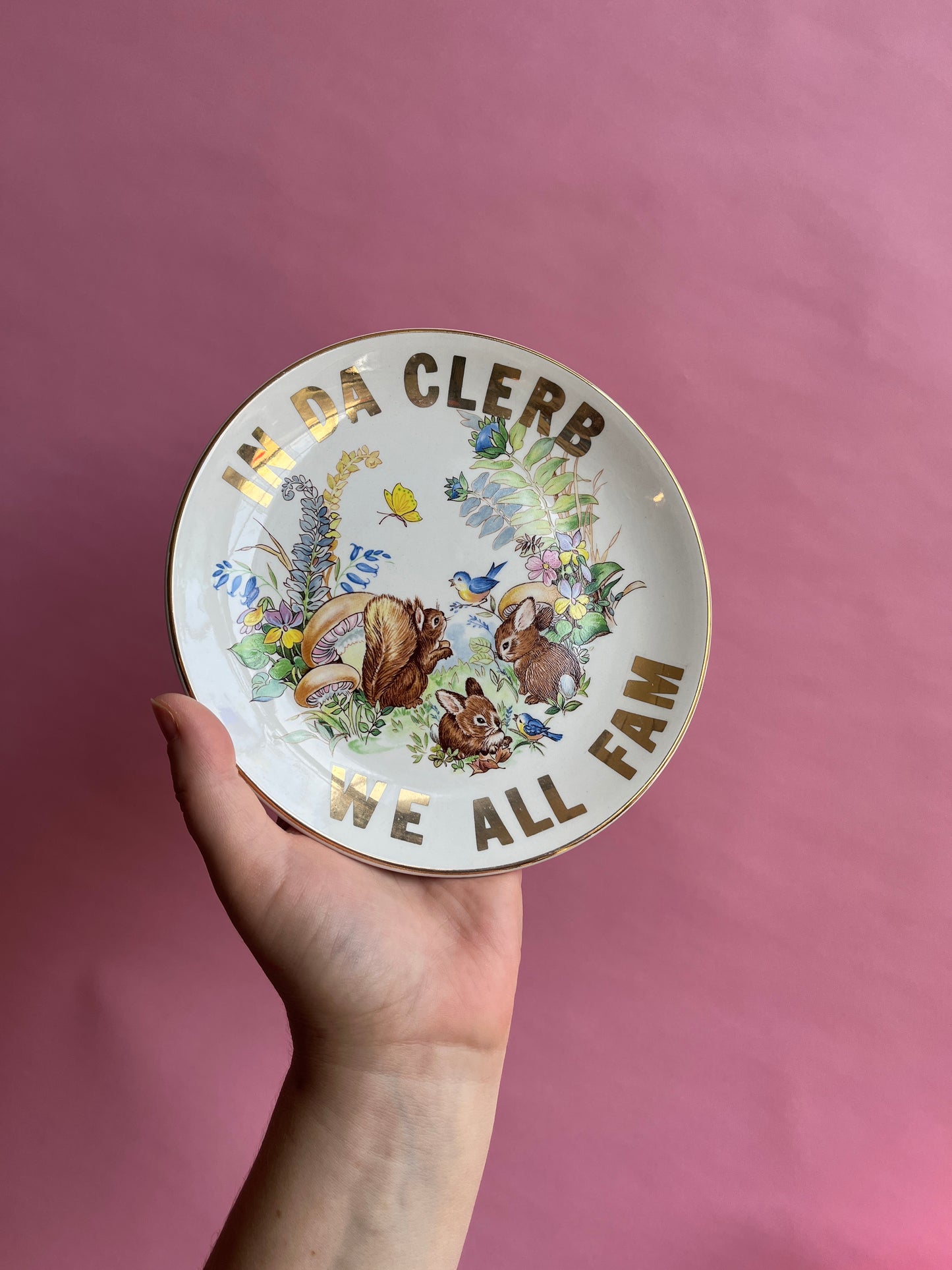 Thrifted Gold: "In Da Clerb We All Fam” Dish