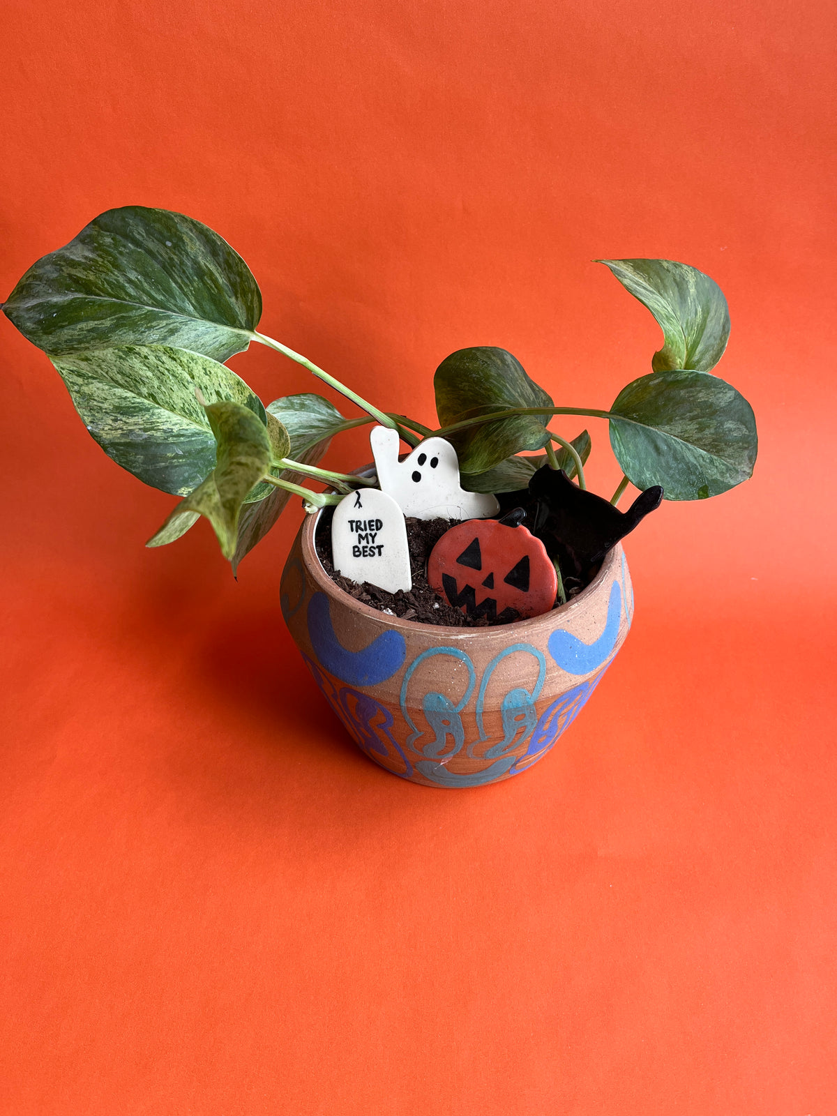 Halloween Planter Decorations