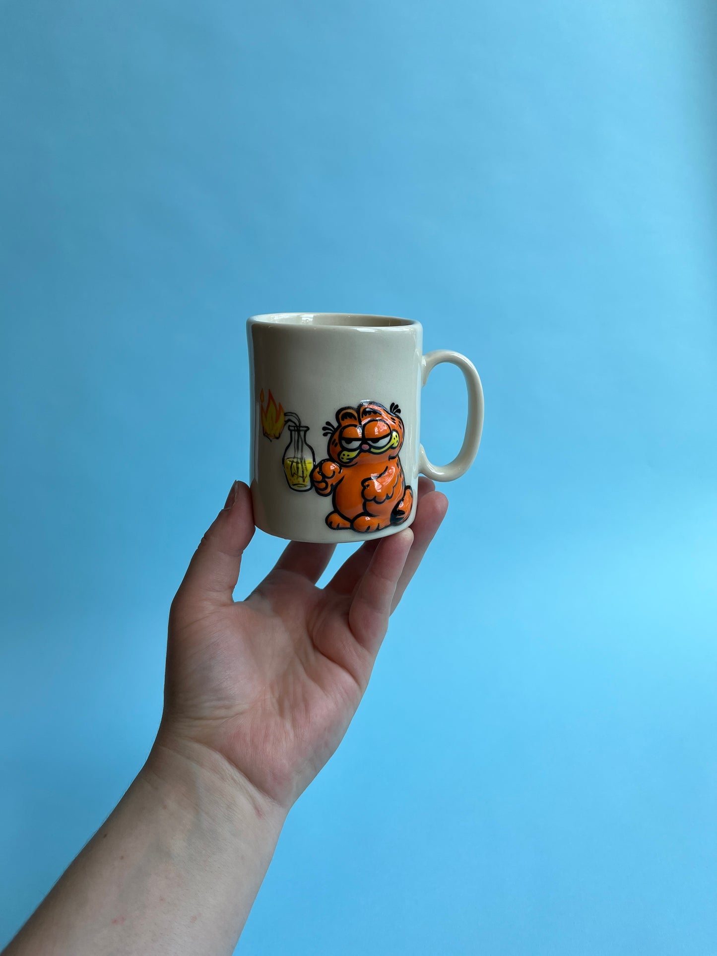 CUSTOM Bootleg Garf tall mug