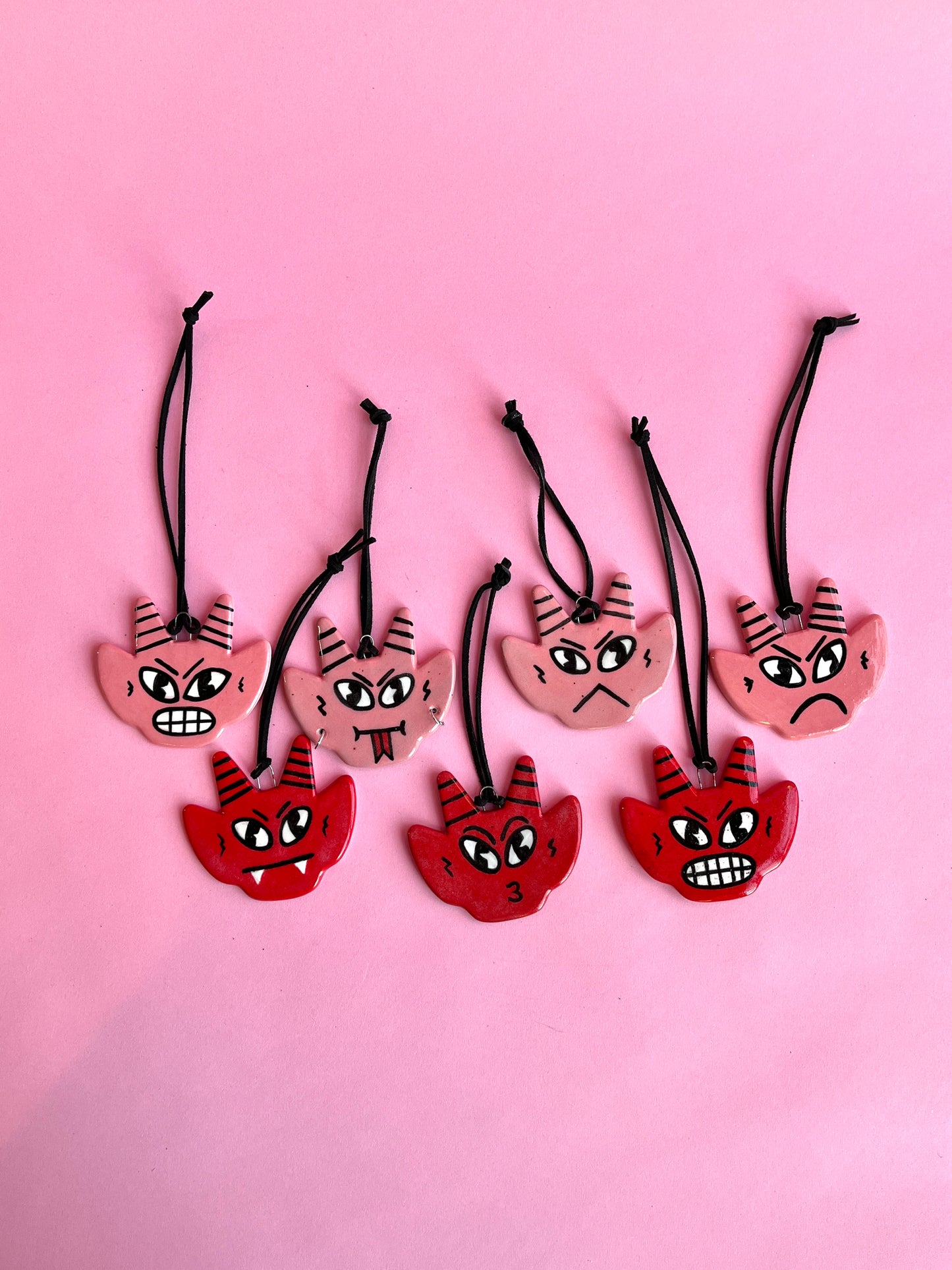 Halloween Update: Baby Devil Wall Hanging (Pink Sad Boy)