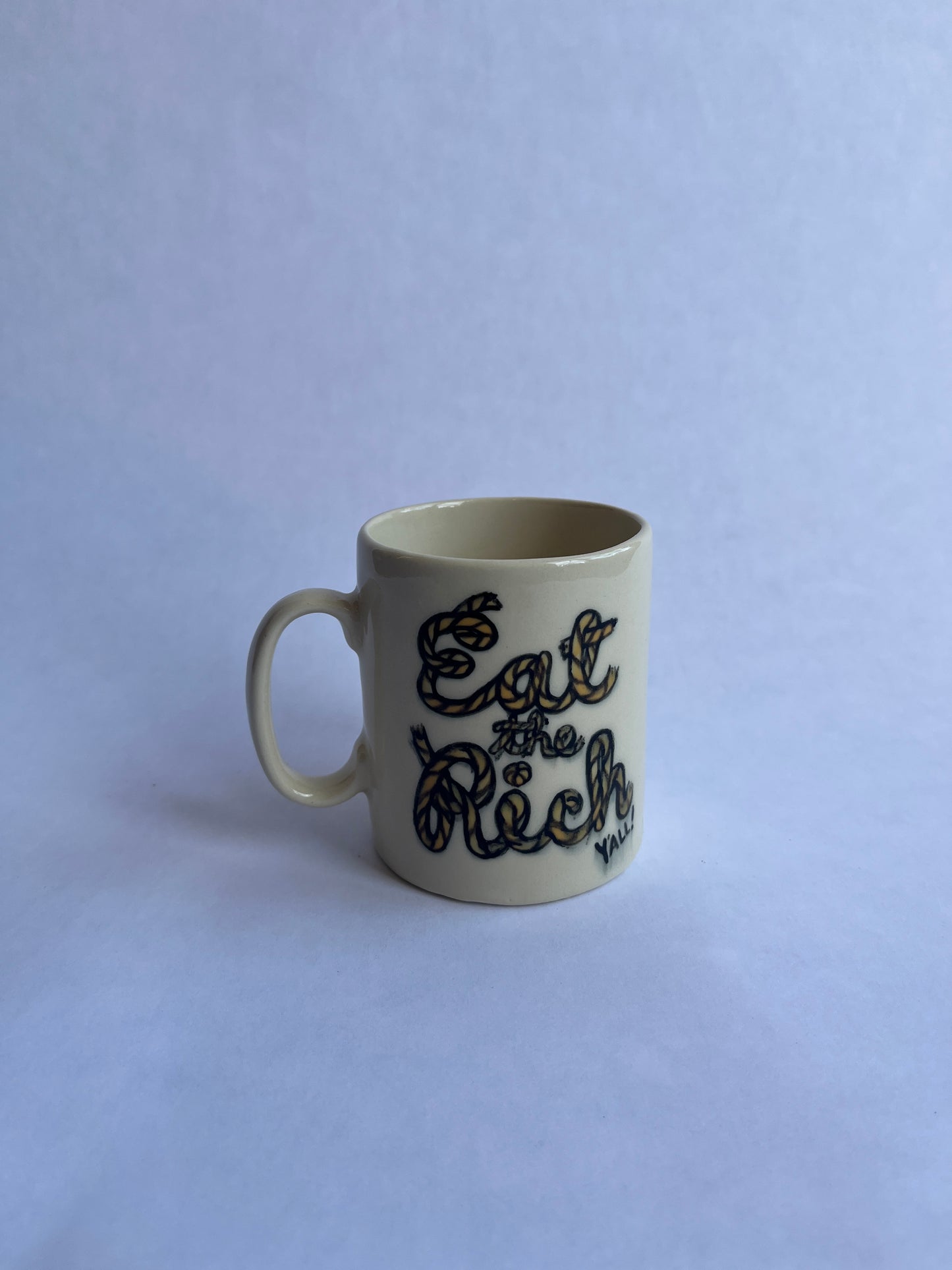 SECONDS SALE: Cowboy Garf Mug "Eat the Rich, Y'all!"