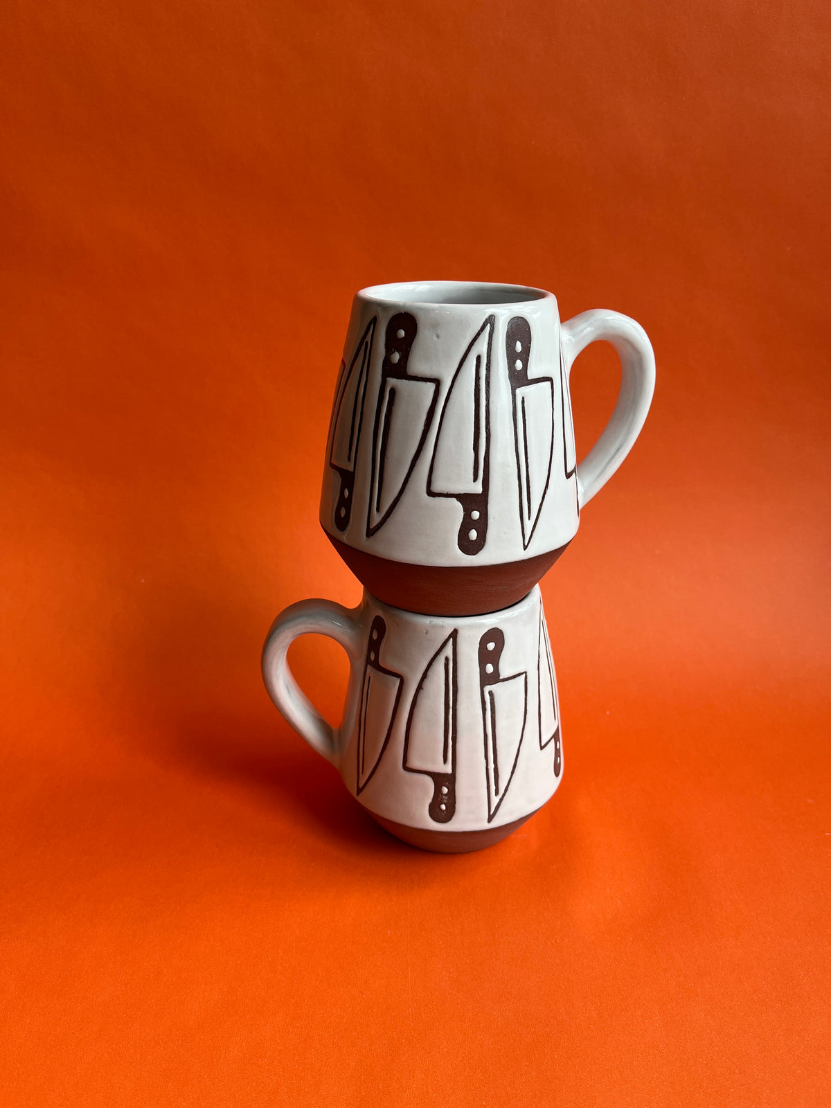 Waxed Knife Mug