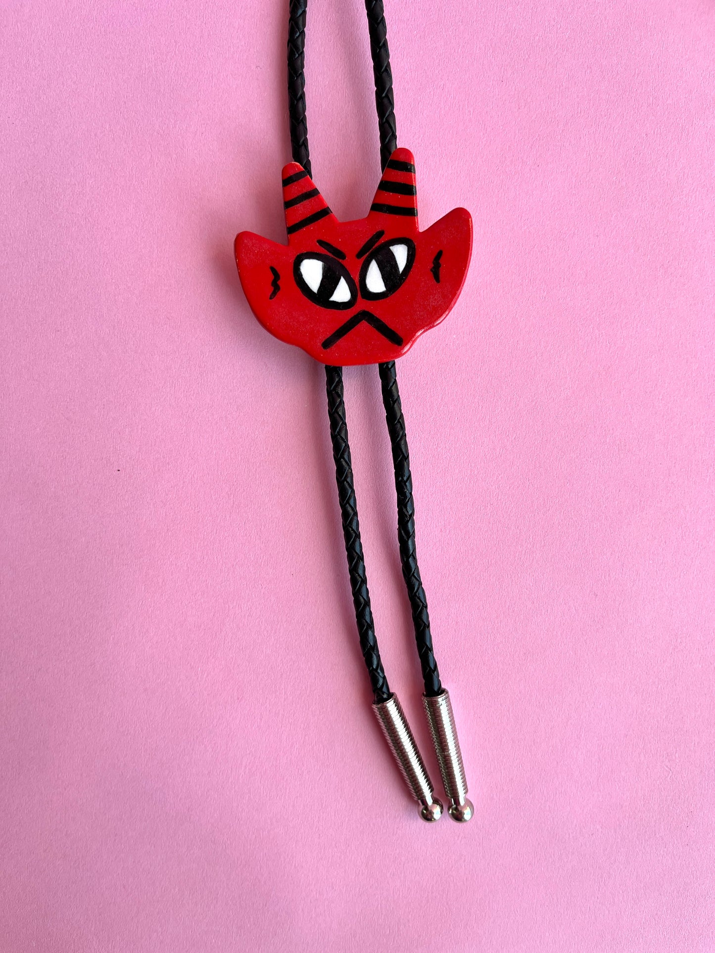 Halloween Update: Red Devil Bolo (Angry, Black Cord)