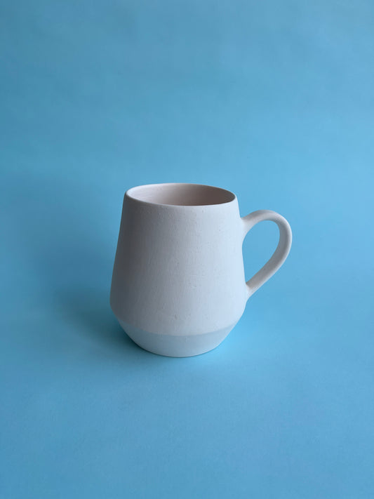 COLLAB CLAY - White Triangle Mug