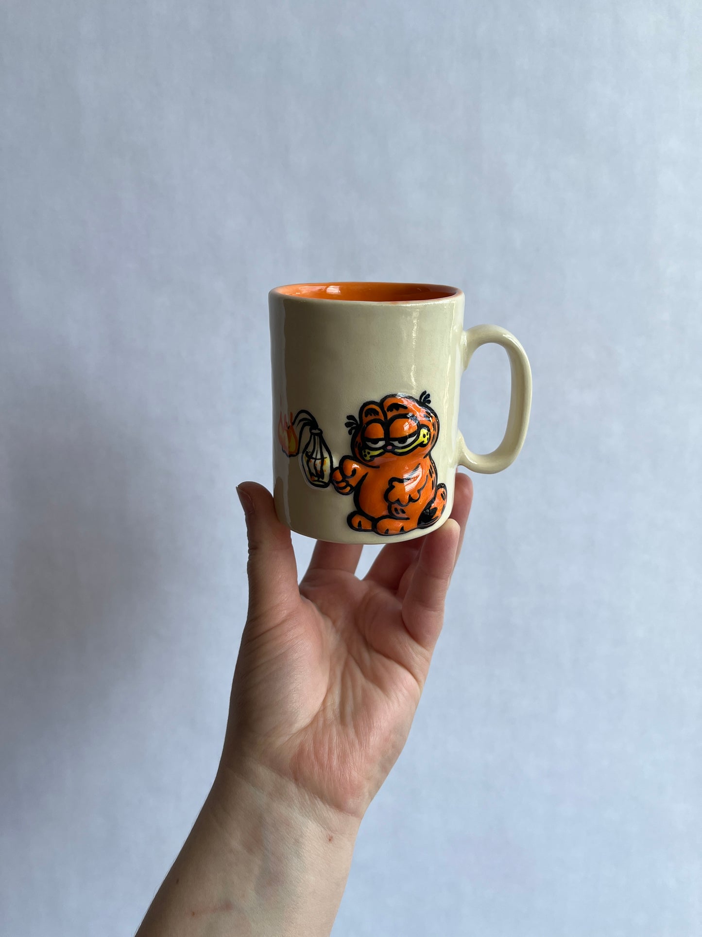 Bootleg Garf mug: Eat the Rich Molotov Cocktail (RTS)