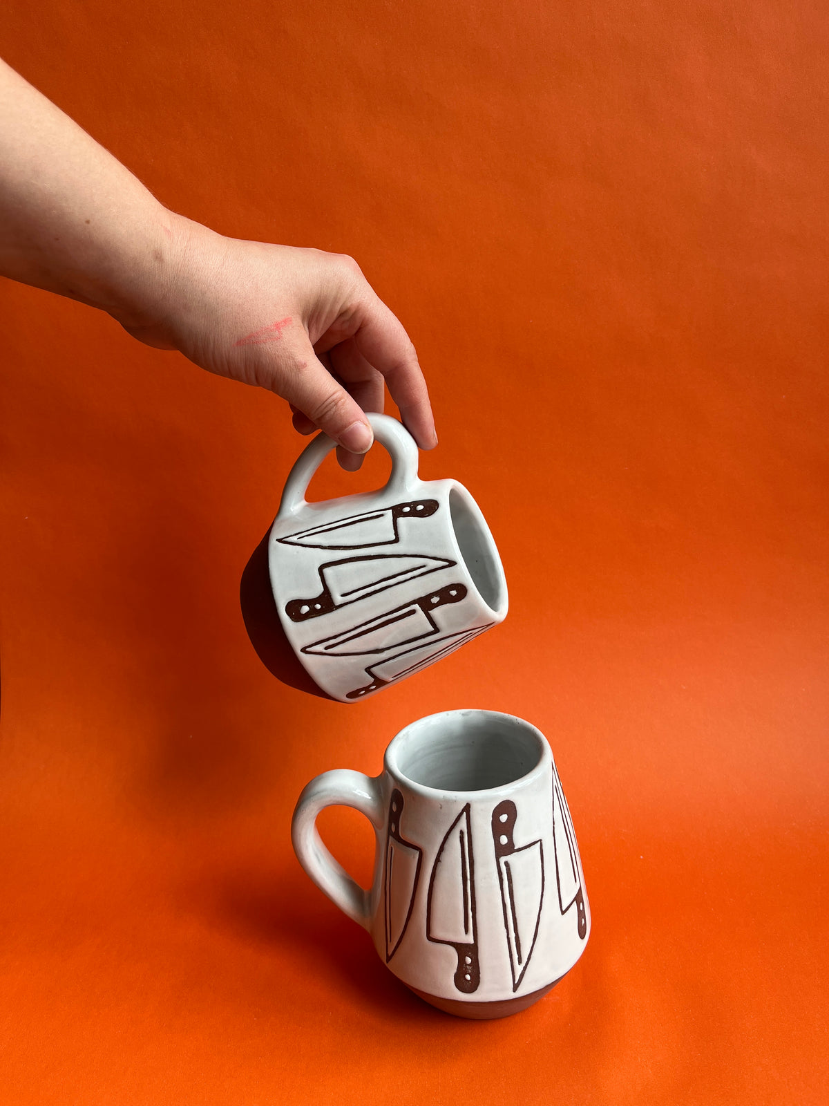 Waxed Knife Mug