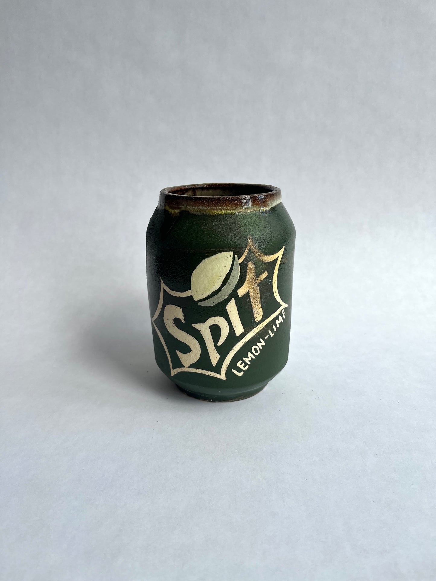 Soda Fired Soda Can: Spit Lemon Lime
