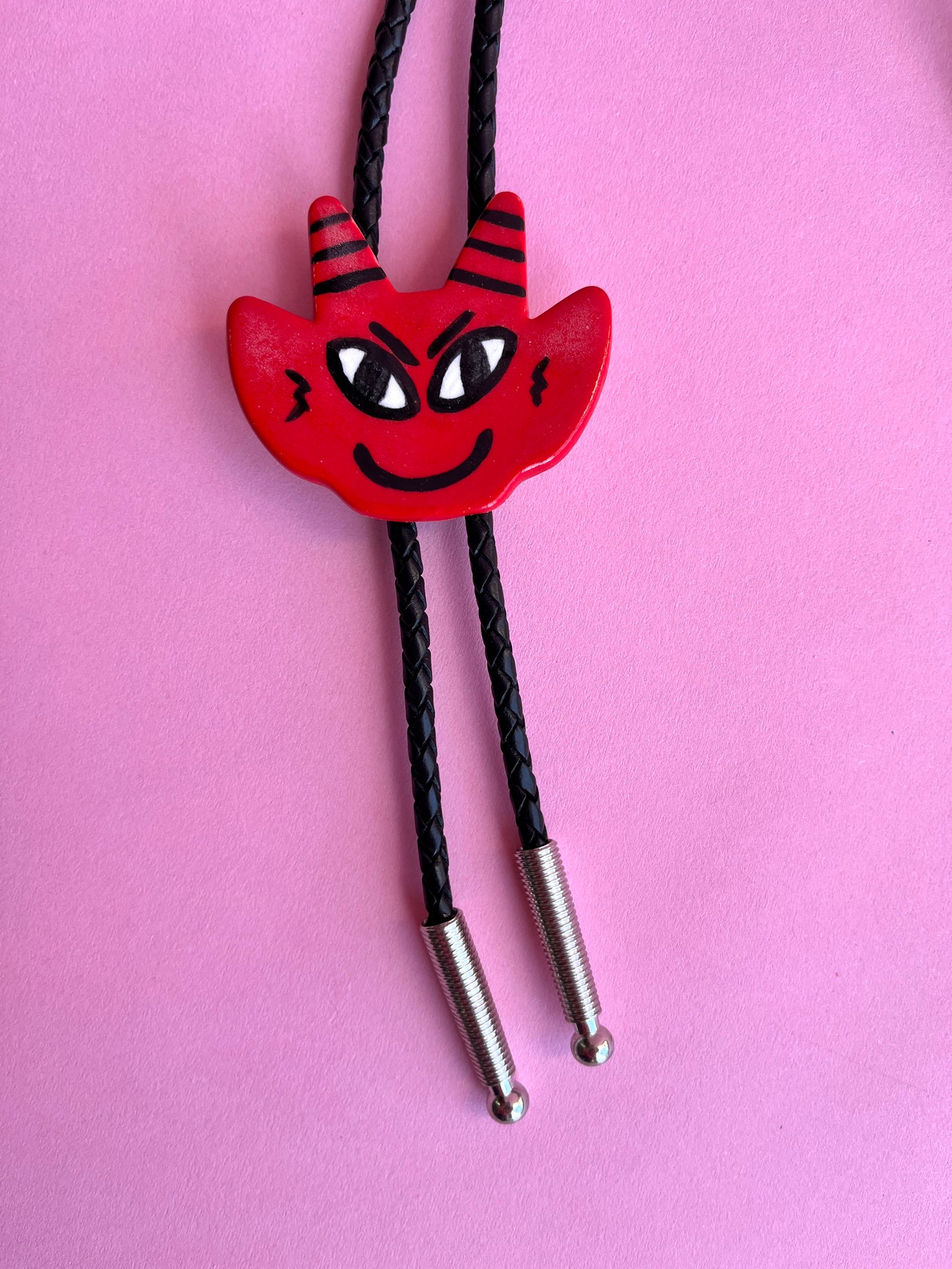 Halloween Update: Red Devil Bolo (Smile, Black Cord)