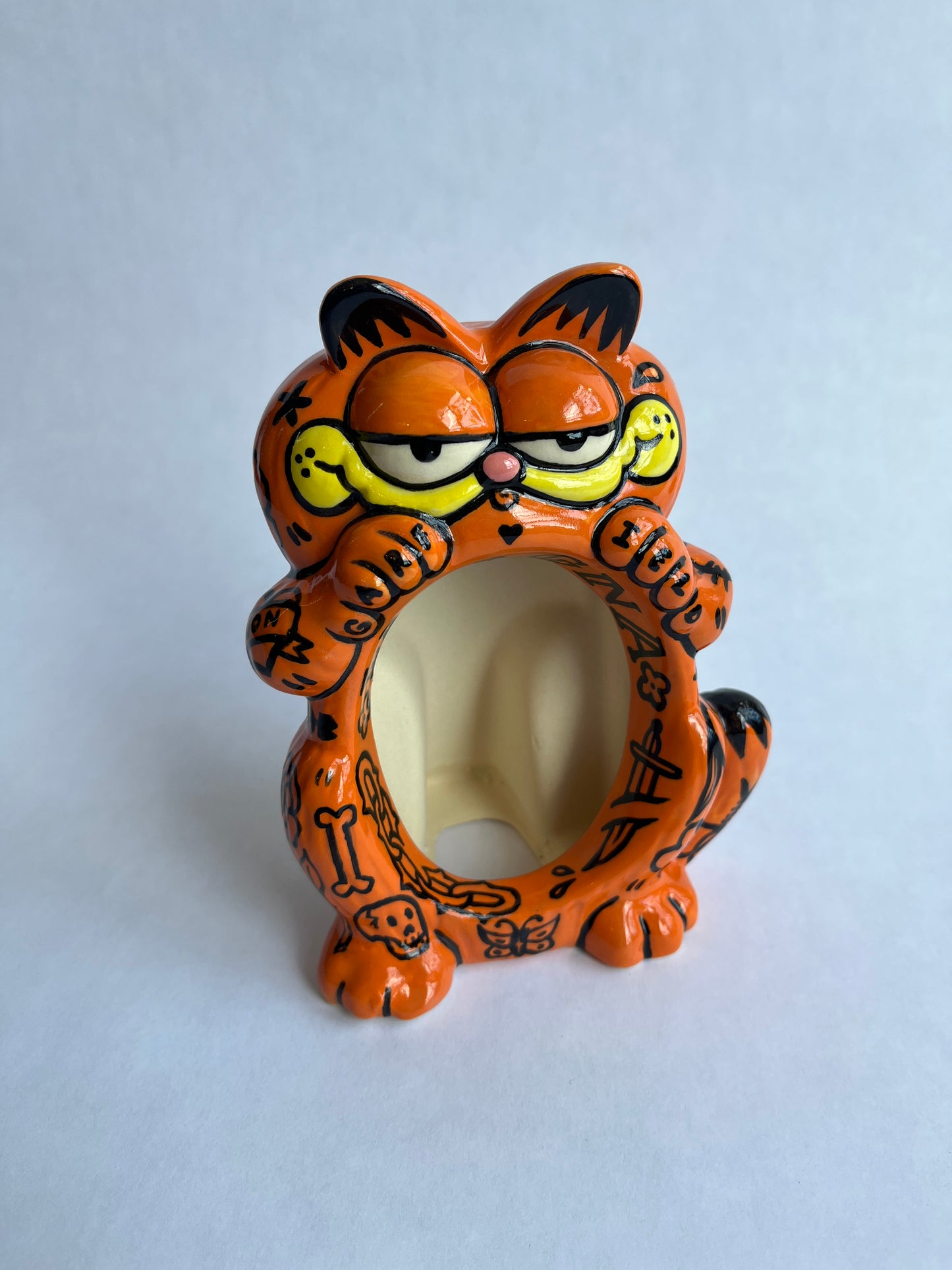 Tattooed Bootleg Garf Frame (Knuckle Tats) -RTS