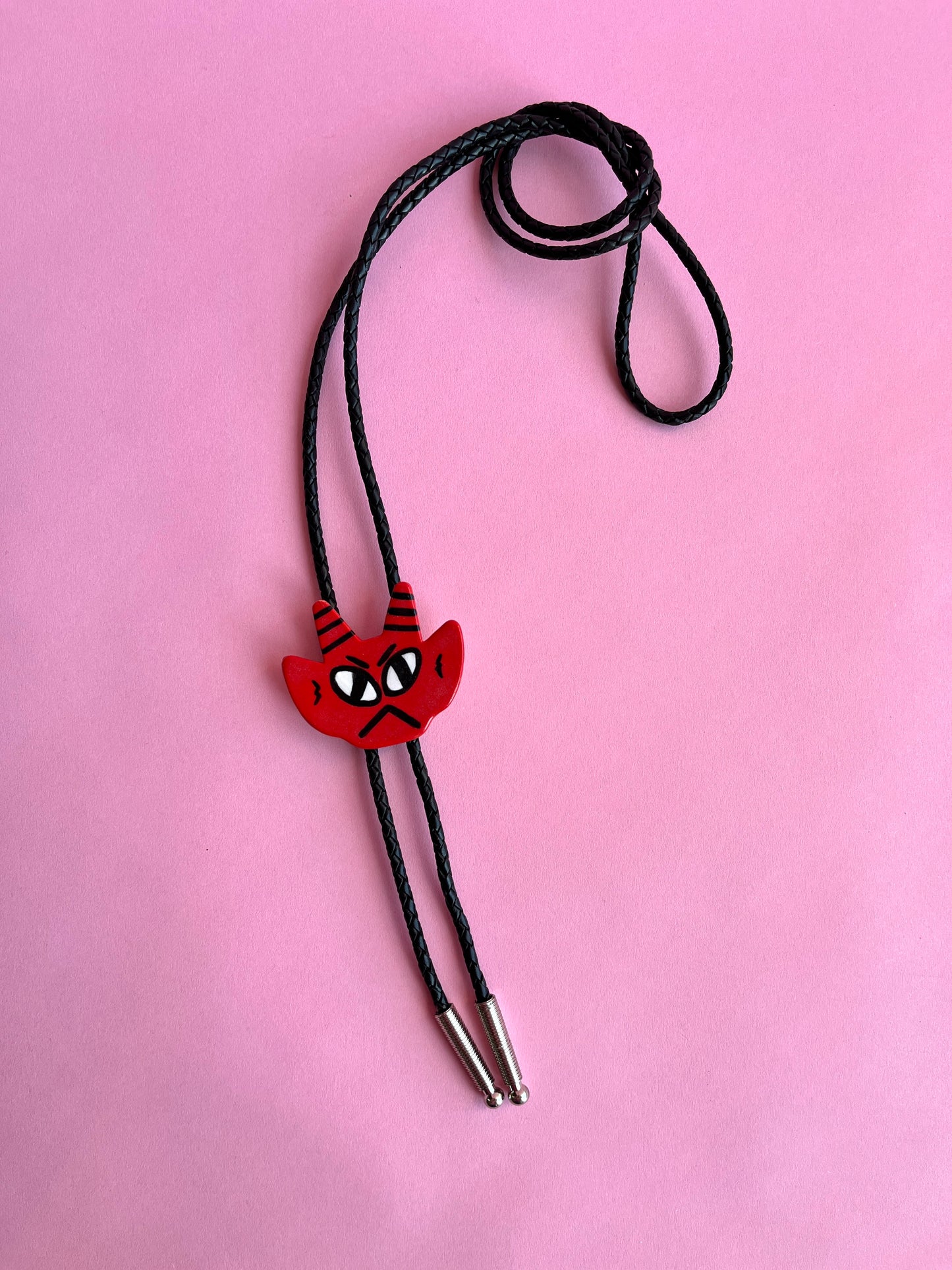 Halloween Update: Red Devil Bolo (Angry, Black Cord)