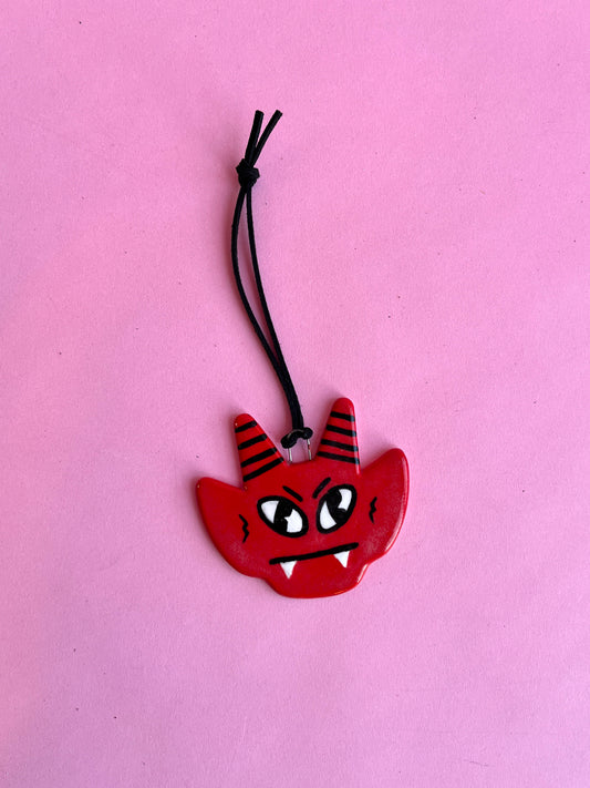 Halloween Update: Baby Devil Wall Hanging (Red Fangs)