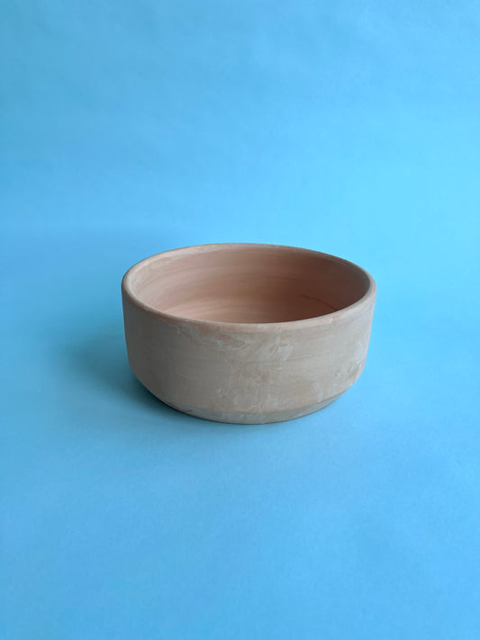 COLLAB CLAY - Tan Low Bowl/Pet Bowl