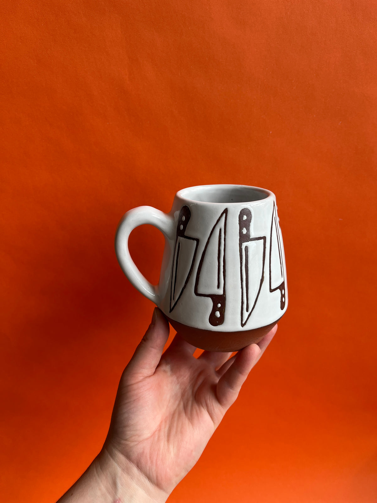 Waxed Knife Mug