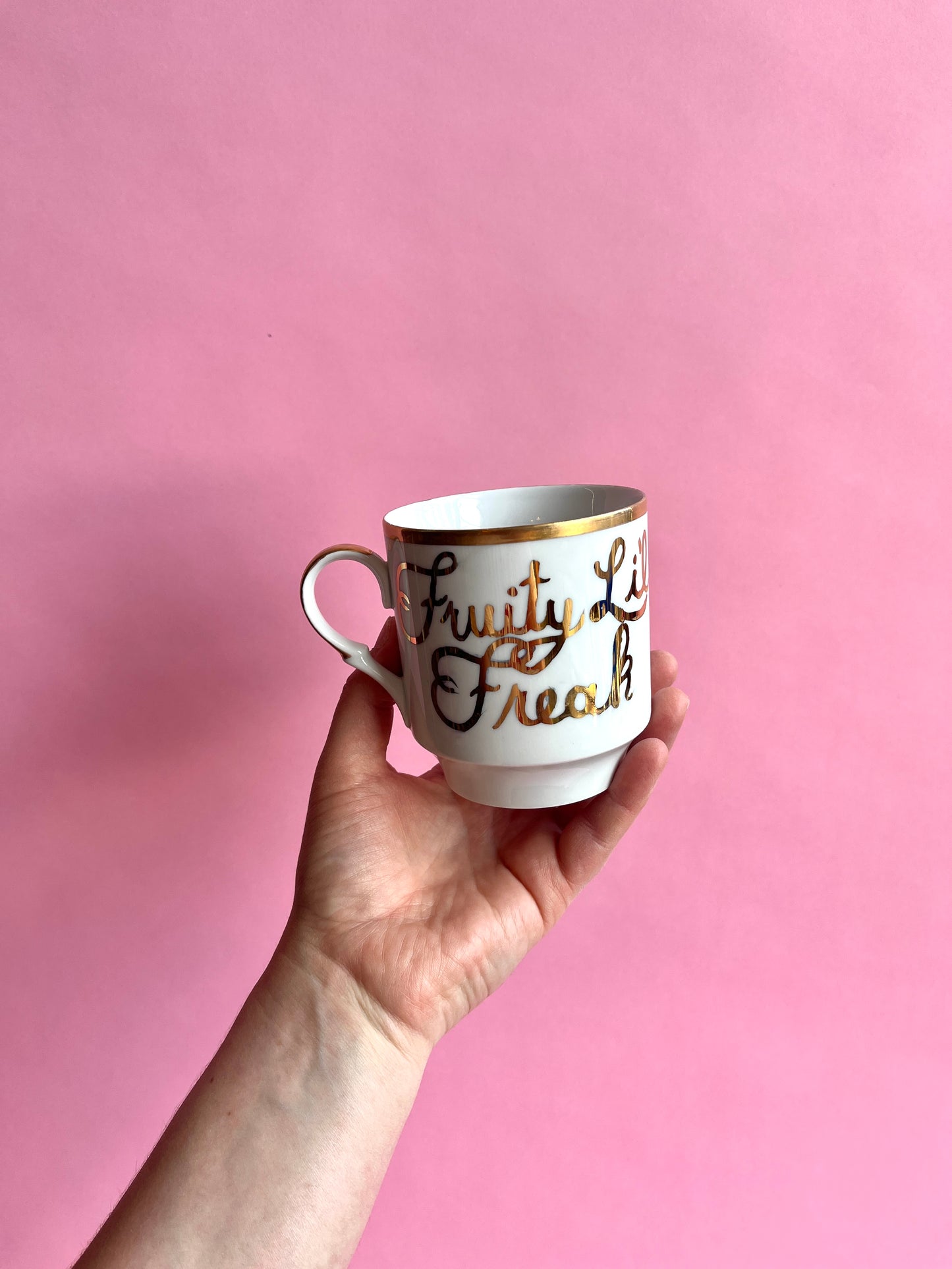 Thrifted Gold: Fruity Little Freak Cup