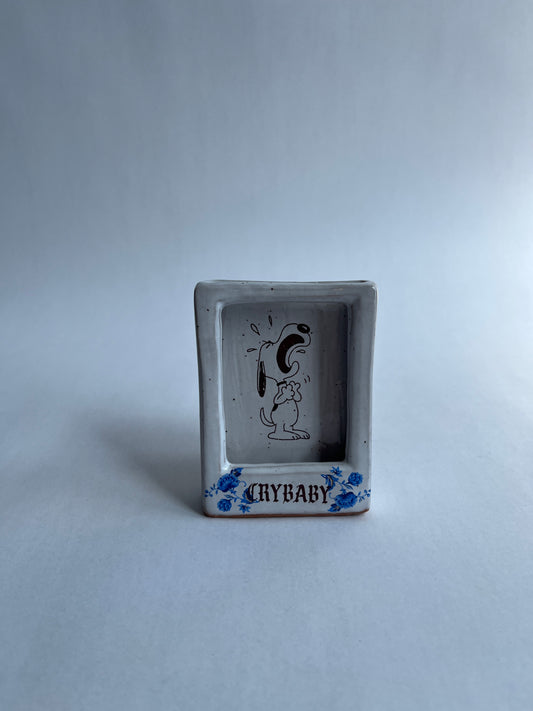 Mini Polaroid Frame: Crybaby Snoopy