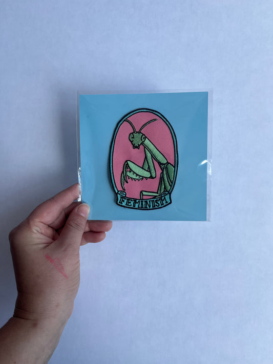 Feminism Praying Mantis Patch