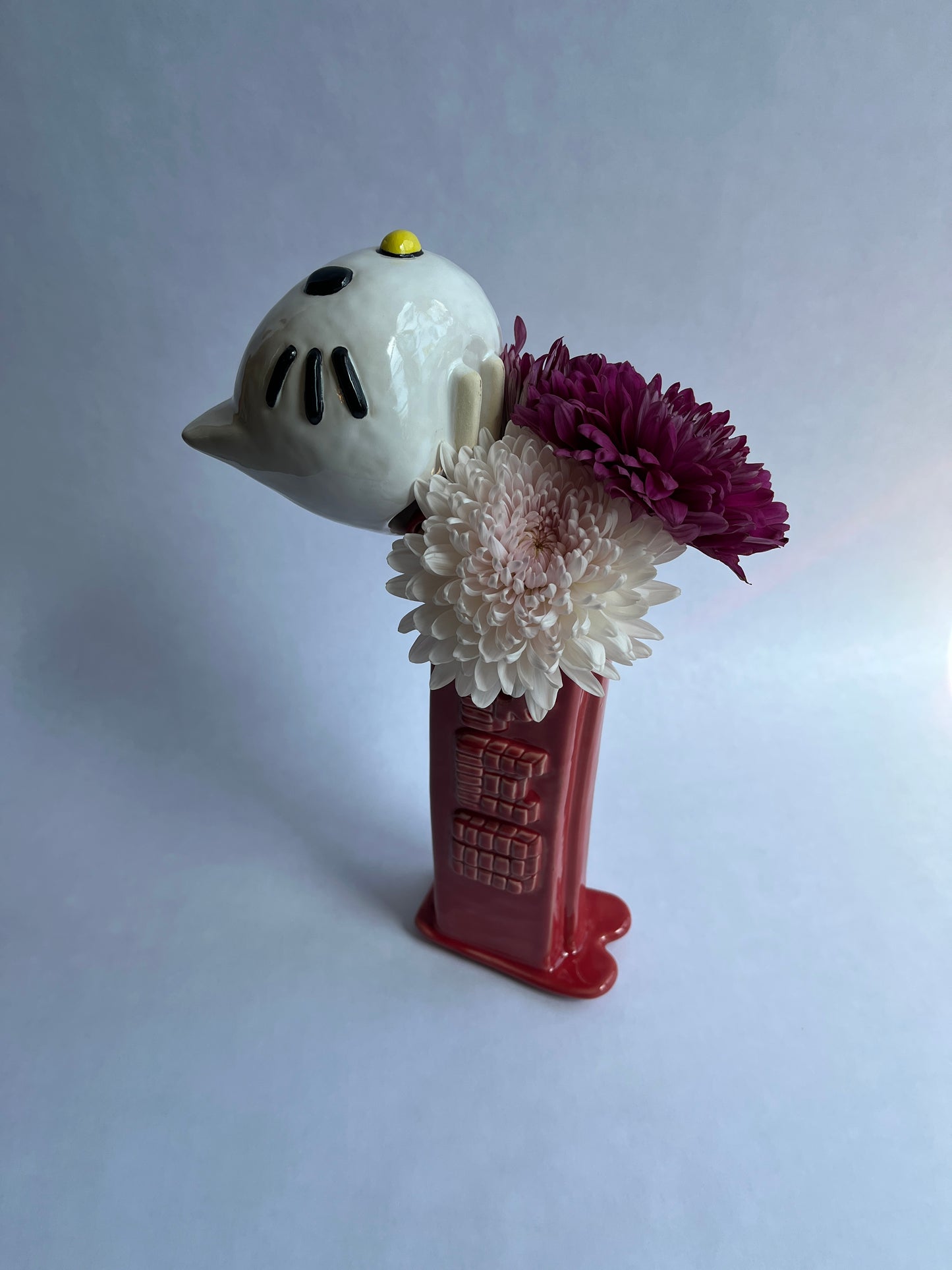 CUSTOM Ceramic PEZ Dispenser Vase