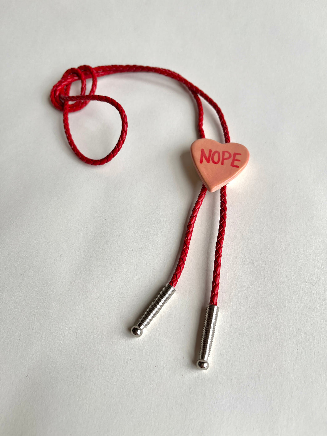 Convo Heart Bolo: Pink Nope