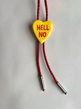 Load image into Gallery viewer, Convo Heart Bolo: Yellow Hell No
