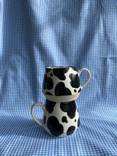 Load image into Gallery viewer, RTS-Black and White Cow Mug
