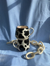 Load image into Gallery viewer, RTS-Black and White Cow Mug
