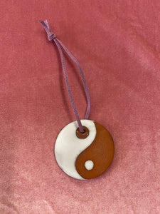Ornament: Red Clay Yin Yang