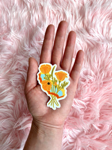 California Poppies Sticker