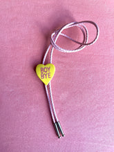 Load image into Gallery viewer, Candy Heart Bolo: Boy Bye Yellow
